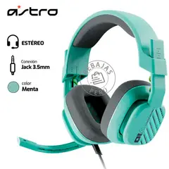 ASTRO - Audífonos A10 G2 Verde Menta Gaming Multiplataforma con Micrófono