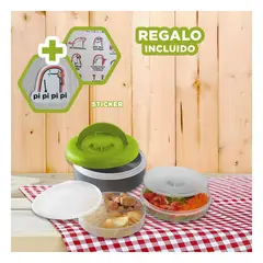 RYBIU IMPORT - Taper Termico Multiuso en Verde y Plomo Y+Regalo Stickers