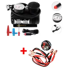 OEM - Combo Compresor Inflador Llanta Autos y Cable Arrancador para Bateria