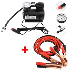 GENERICO - Combo Compresor Inflador Llanta Autos y Cable Arrancador para Bateria