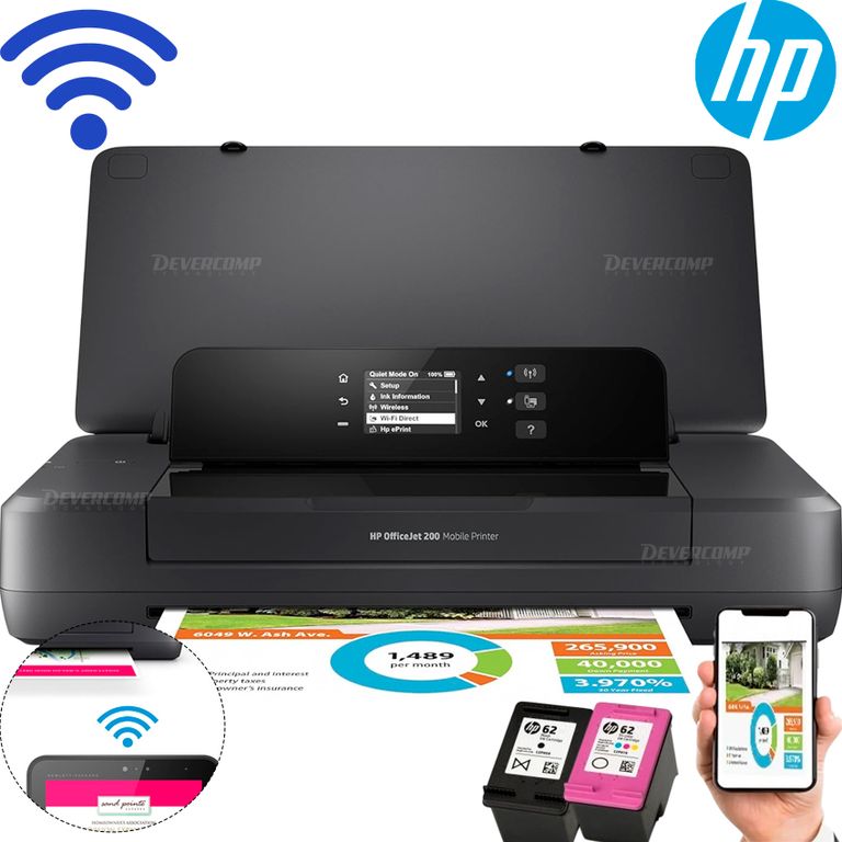Impresora Portátil OfficeJet 200 Bluetooth + Wi-Fi