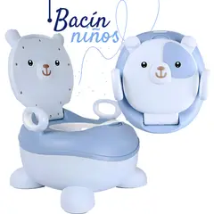 SM - BACIN ENTRENAMIENTO INODORO PARA BEBES NIÑOS INFANTIL PERRITO CELESTE