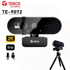 TEROS - CAMARA WEB TE-9072 MICROFONO INCORPORADOCON TRIPODE
