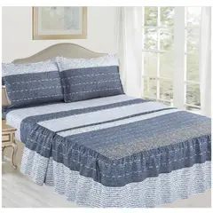 CASATEX - JUEGO DE SÁBANAS CON BLONDA KING