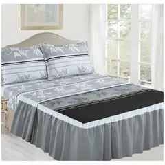 CASATEX - JUEGO DE SÁBANAS CON BLONDA KING