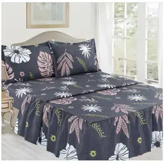 CASATEX - JUEGO DE SÁBANAS CON BLONDA QUEEN