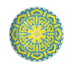 OEM - Plato de Entrada o Postre Mandala Aurora - 6 unidades