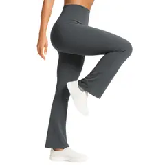 ALPHA FIT - Leggings Flare Mujer - Leggins flare palazo - Malla deportiva mujer