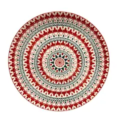 OEM - Plato de Entrada o Postre Mándala Rubí - 6 unidades