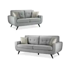 FABIANI HOME - Juego de Sala Emilia 3-2 Plata