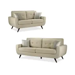 FABIANI HOME - Juego de Sala Emilia 3-2 Beige