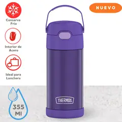 THERMOS - Tomatodo Termico Para Niños Funtainer 355 Ml Morado