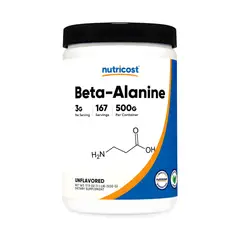 NUTRICOST - Beta Alanina 500 g - 167 servicios Beta Alanine
