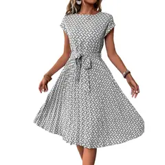 GIOIO - Vestido Mujer Casual Versátil y Cómodo Blanco