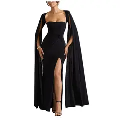 GIOIO - Vestido Mujer Casual Versátil y Cómodo Negro
