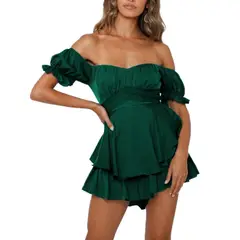 GIOIO - Vestido Mujer Casual Versátil y Cómodo Verde