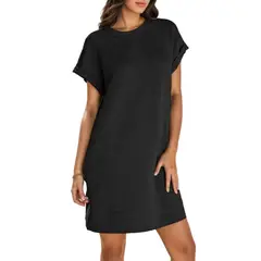 GIOIO - Vestido Mujer Casual Versátil y Cómodo Negro