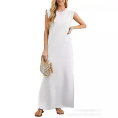 GIOIO - Vestido Mujer Casual Versátil y Cómodo Blanco