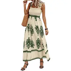 GIOIO - Vestido Mujer Casual Versátil y Cómodo Verde