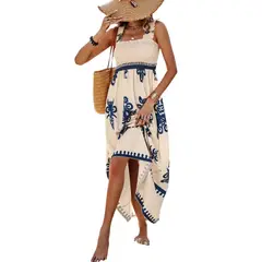 GIOIO - Vestido Mujer Casual Versátil y Cómodo Azul