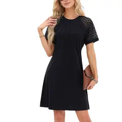 GIOIO - Vestido Mujer Casual Versátil y Cómodo Negro
