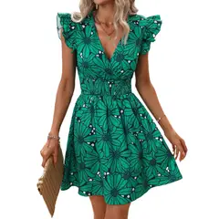 GIOIO - Vestido Mujer Casual Versátil y Cómodo Verde