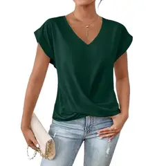 GIOIO - Blusa Mujer Casual Ajustada Elegante Verde