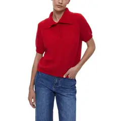 GIOIO - Blusa Mujer Casual Ajustada Elegante Rojo