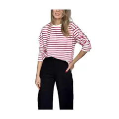 GIOIO - Blusa Mujer Casual Ajustada Elegante Rojo