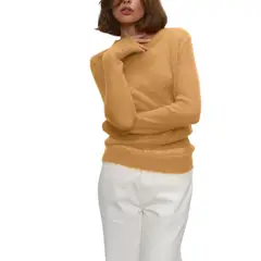 GIOIO - Blusa Mujer Casual Ajustada Elegante Amarillo