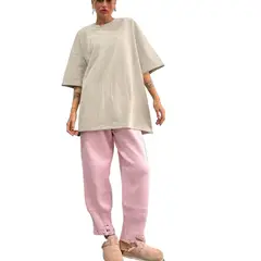 GIOIO - Blusa Mujer Casual Ajustada Elegante Beige