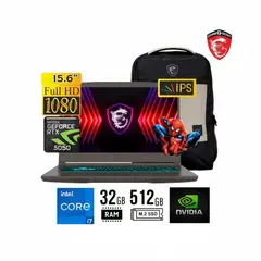 MSI - Laptop Gaming Thin 15 156 Intel i7 13620H 32GB 512GB SSD RTX 3050 VIDEO 4GB 144Hz