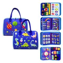 GENERICO - Libro Sensorial de Aprendizaje Montessori Dinosaurio