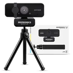 MICRONICS - Camara Web 2K W700 Webcam Quad HD 30fps Tripode