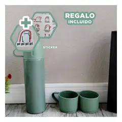 RYBIU IMPORT - Termo de Plastico para GYM Verde M2 Y+Regalo Stickers