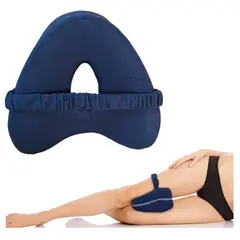 GOLDSUN - ALMOHADA VISCOELÁSTICA PARA PIERNAS CON BANDA ELÁSTICA