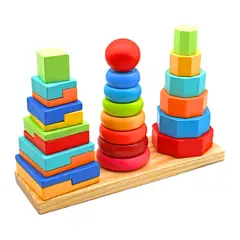 GENERICO - Torre de Apilamiento y Clasificación de Formas y Tamaños en Madera
