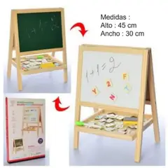 WOODTOYS - Pizarra Caballete Acrílica y Tiza