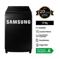 SAMSUNG - LAVADORA ECOBUBBLE 17KG WA17CG6441BVPE NEGRO