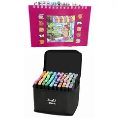 TOUCH - Plumones Set de 80 + Bobbie Goods Libro para colorear