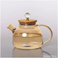 INSPIRA MARKET - Tetera de Vidrio Filtro con Tapa 1000 ml