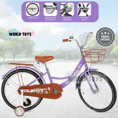VELOX - Bicicleta Para Niña Aro 20 «NEW LADY» con Canasta Purple