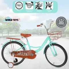 VELOX - Bicicleta Para Niña Aro 20 «NEW LADY» con Canasta Turquesa