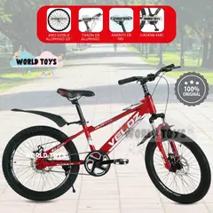VELOX - Bicicleta Para Niño Aro 20 «PALMEIRA SMOL II» Red