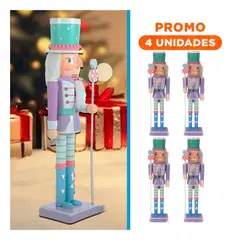 GENERICO - Pack4 Adorno para Decoracion de Casa en Lila y Celeste