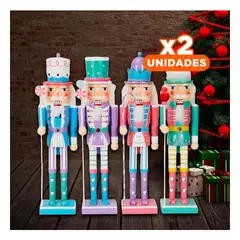 GENERICO - Pack2 Cascanuez Decoracion en Multicolor Y+Regalo Stickers