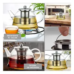 RYBIU IMPORT - Tetera de Infusion Moderno de 1500ml F180B Transparente