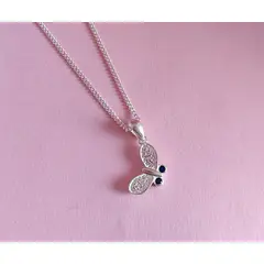 GENERICO - Collar + dije de plata Mariposa