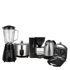IMACO - Pentacombo Licuadora + Sandwichera + Olla + Hervidor + cafetera