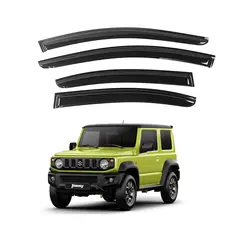 GENERICO - Correlluvias Viseras Para Suzuki Jynmy 2019-2023 Negro Premiun